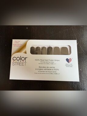 Color Street Black Sesame Nail Polish Strips